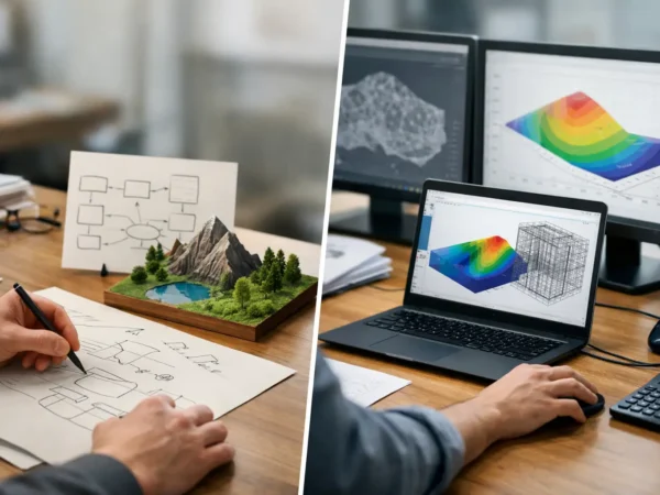 Modelo conceitual versus numérico: qual usar?