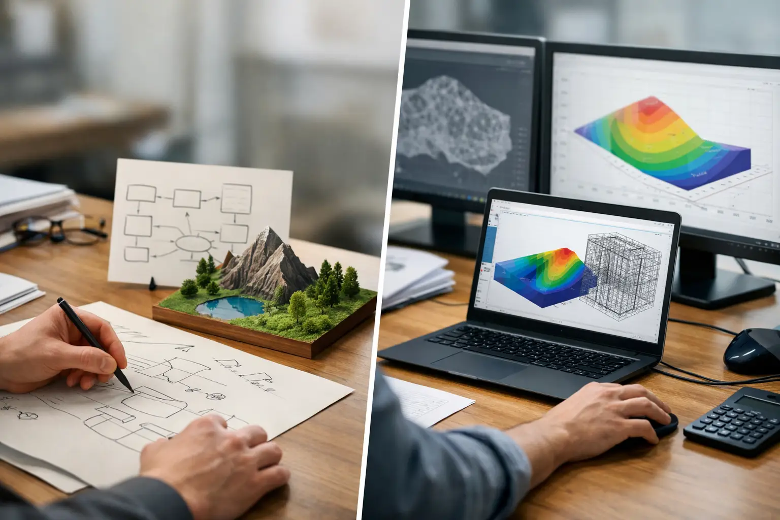 Modelo conceitual versus numérico: qual usar?