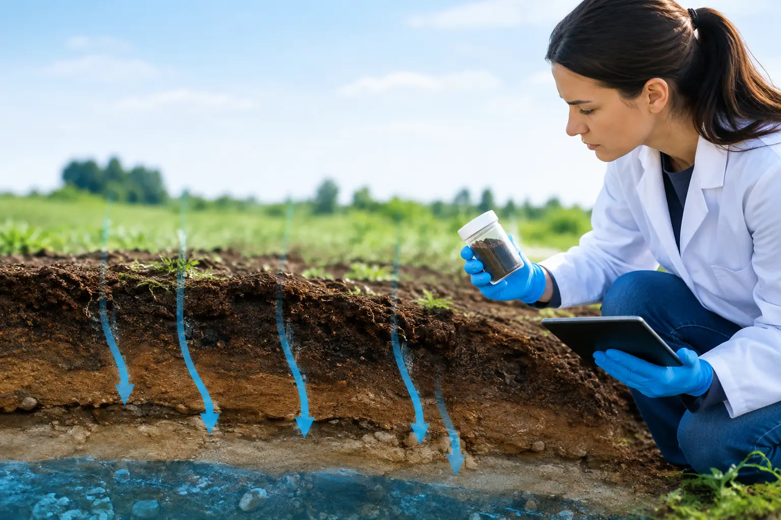 Como prever a migração de contaminantes no solo