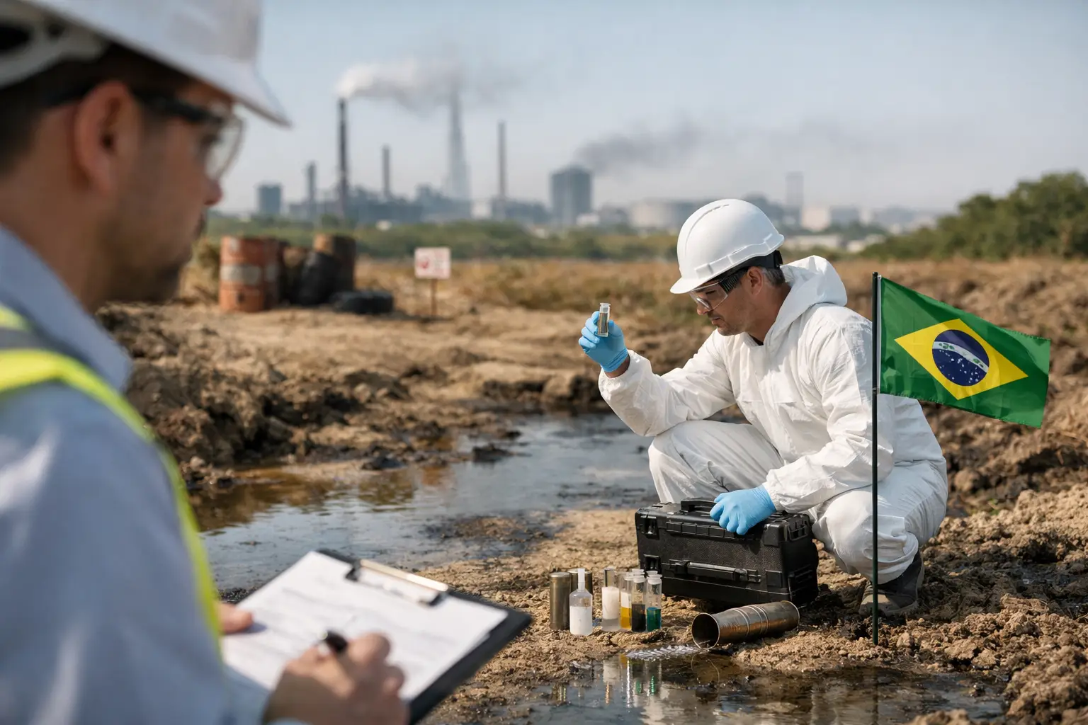 Qual norma regula áreas contaminadas no Brasil?